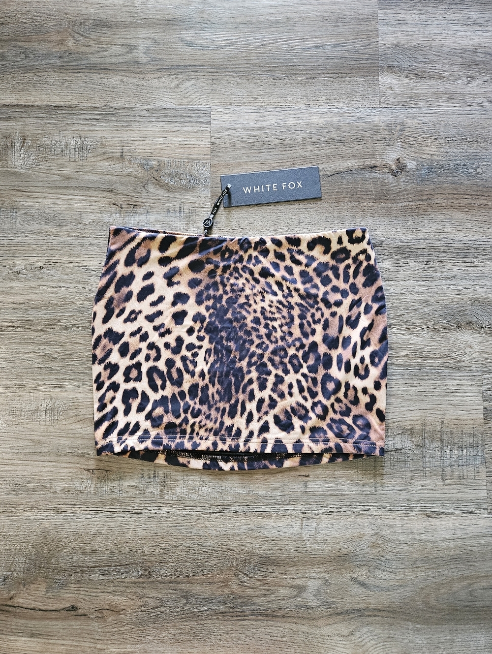 White Fox Boutique Leopard Print Mini Skirt - Brown/Tan/Black
